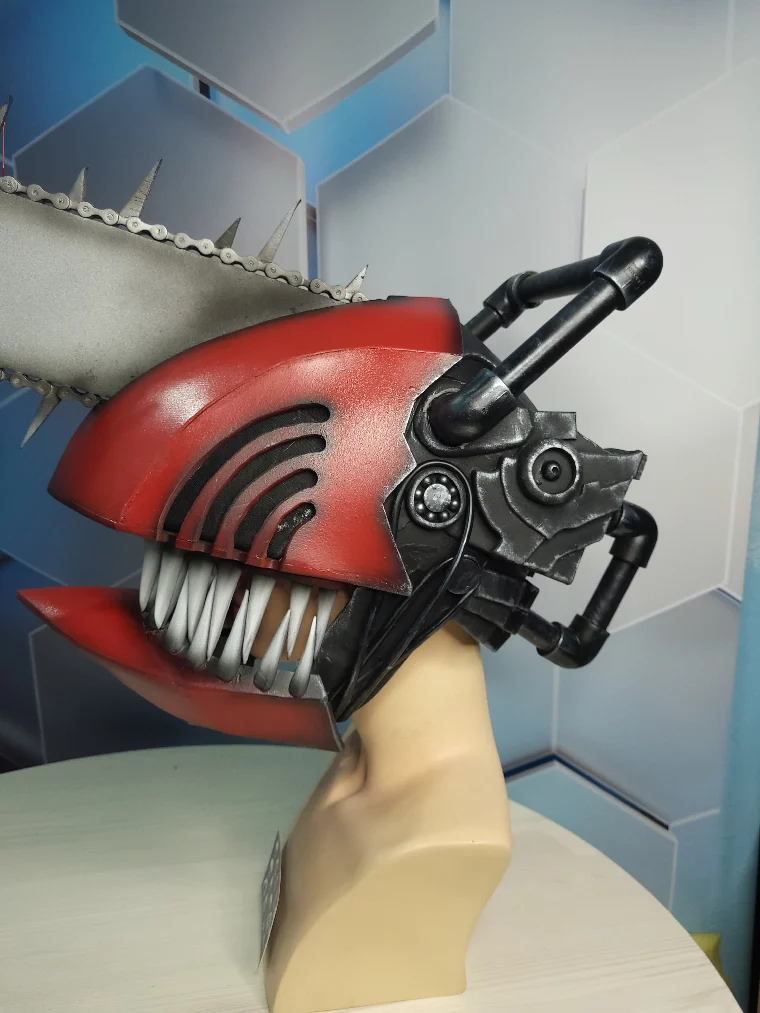 Chainsaw Helmet and Hands props | Chainsaw Man | Free Shipping