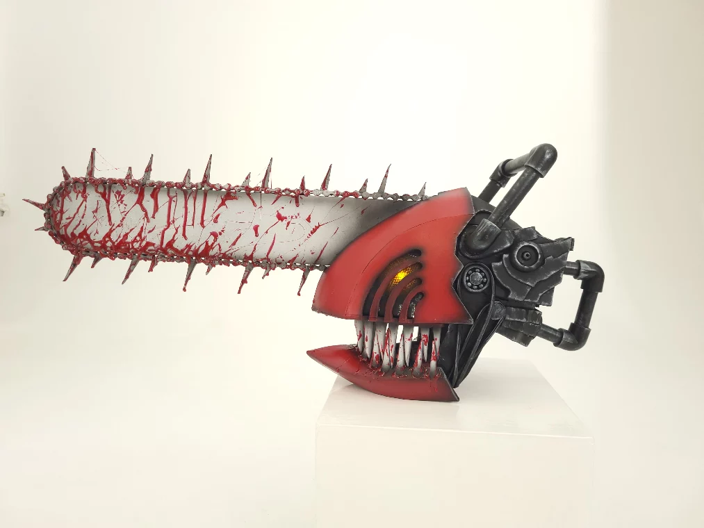 Chainsaw Helmet and Hands props | Chainsaw Man | Free Shipping