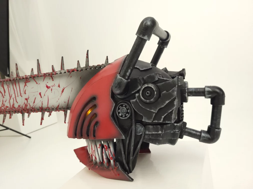 Chainsaw Helmet and Hands props | Chainsaw Man | Free Shipping